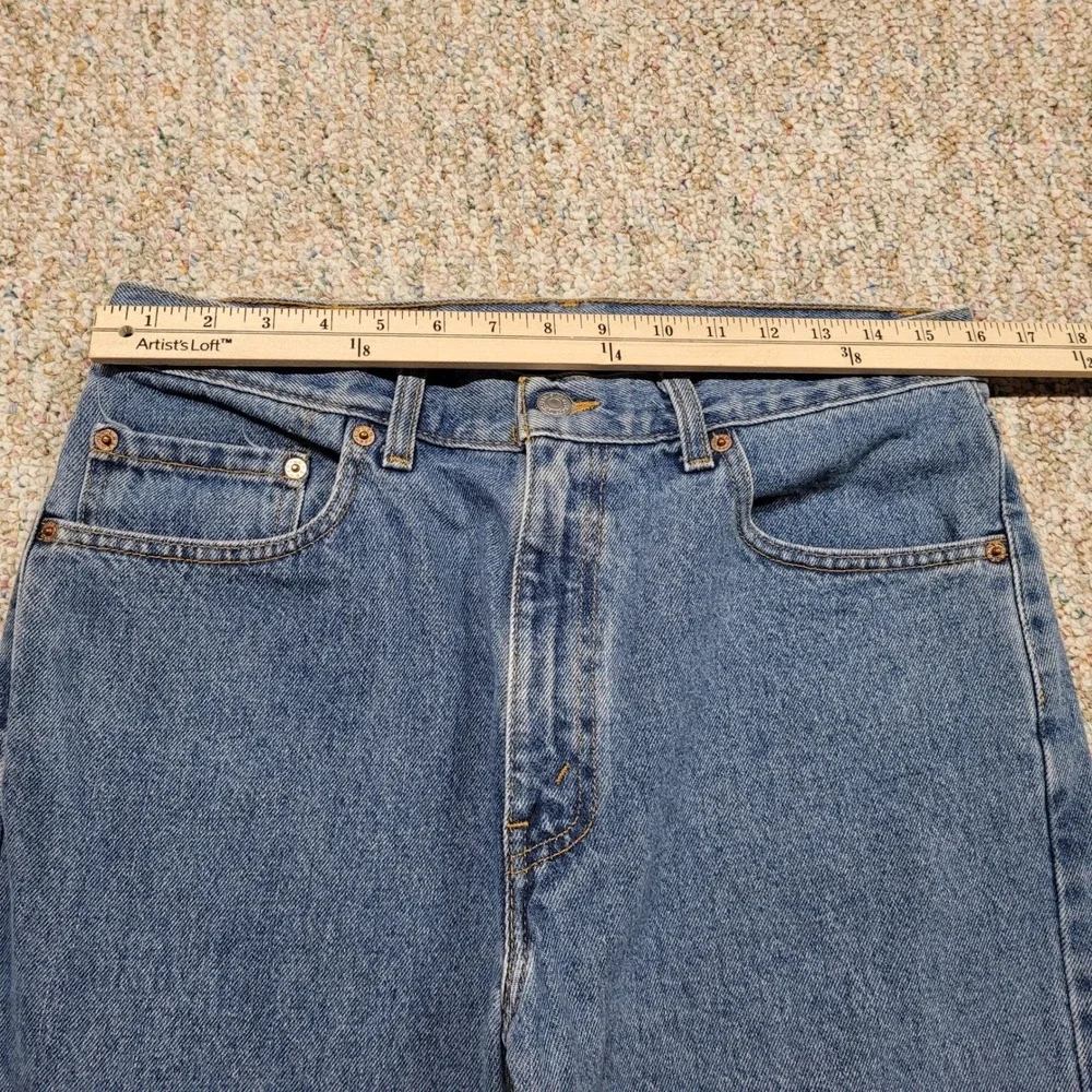 Levis 505 Regular Fit Jeans Mens 33x34 Blue Straight Leg Medium Wash Denim